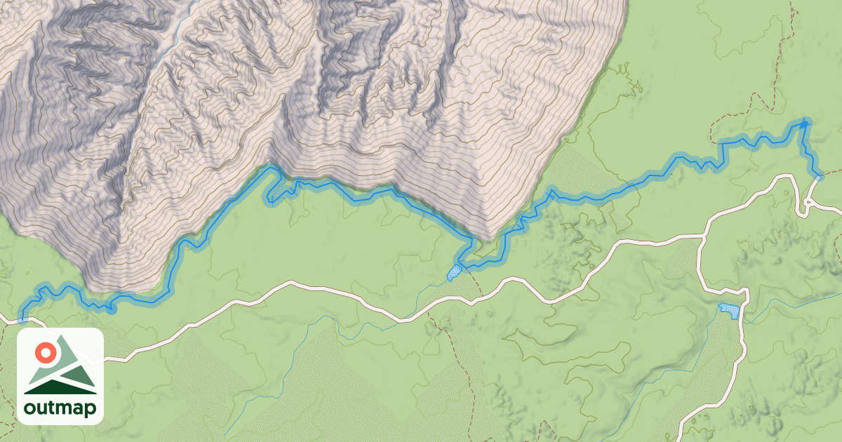 Map of North Rim Trail