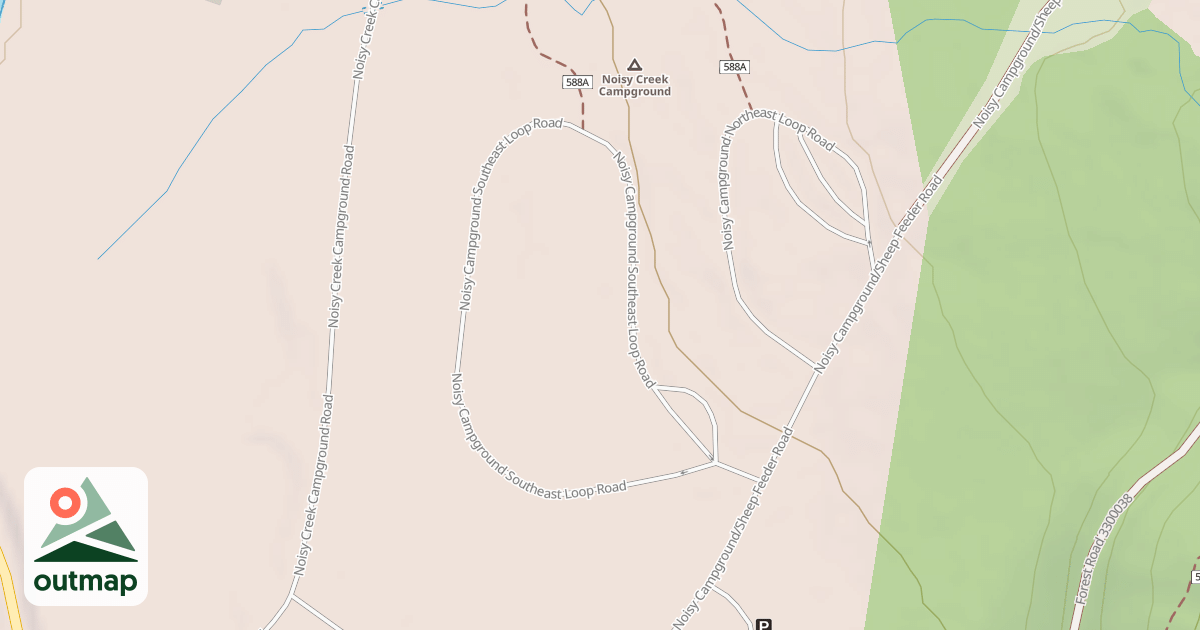 Map of NOISY CAMPGROUND SE  LOOP
