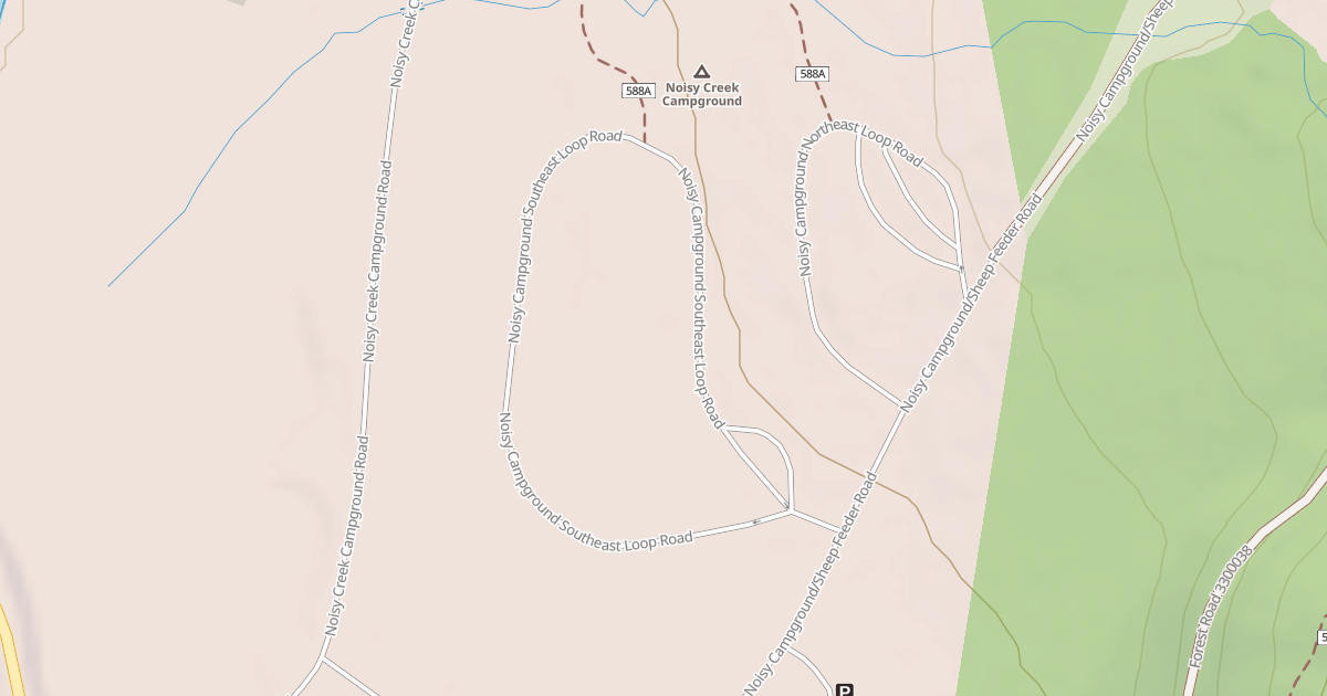 Map preview of NOISY CAMPGROUND SE  LOOP