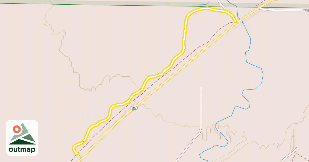 Map of Gray's Meadow Trail - Teton Village