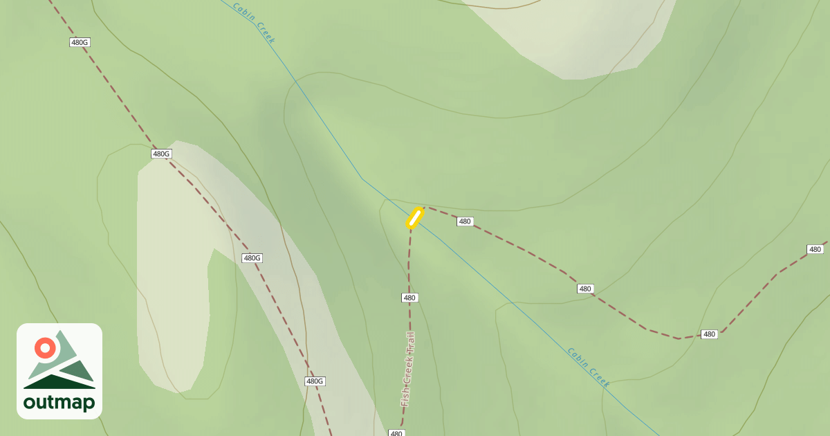 Map of Fish Creek Trail #480