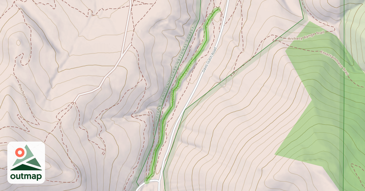 Map of Upper Davis Bike Course