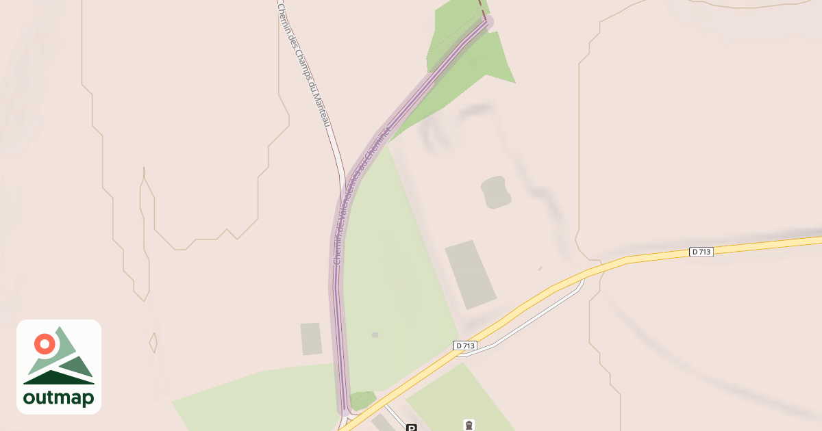 Map of Chemin de Valenciennes au Cheminet