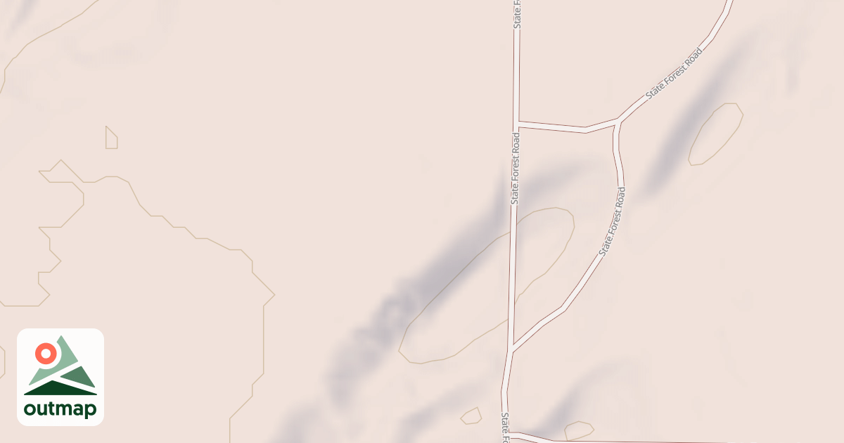 Map of General C.C. Andrews State Forest Trails