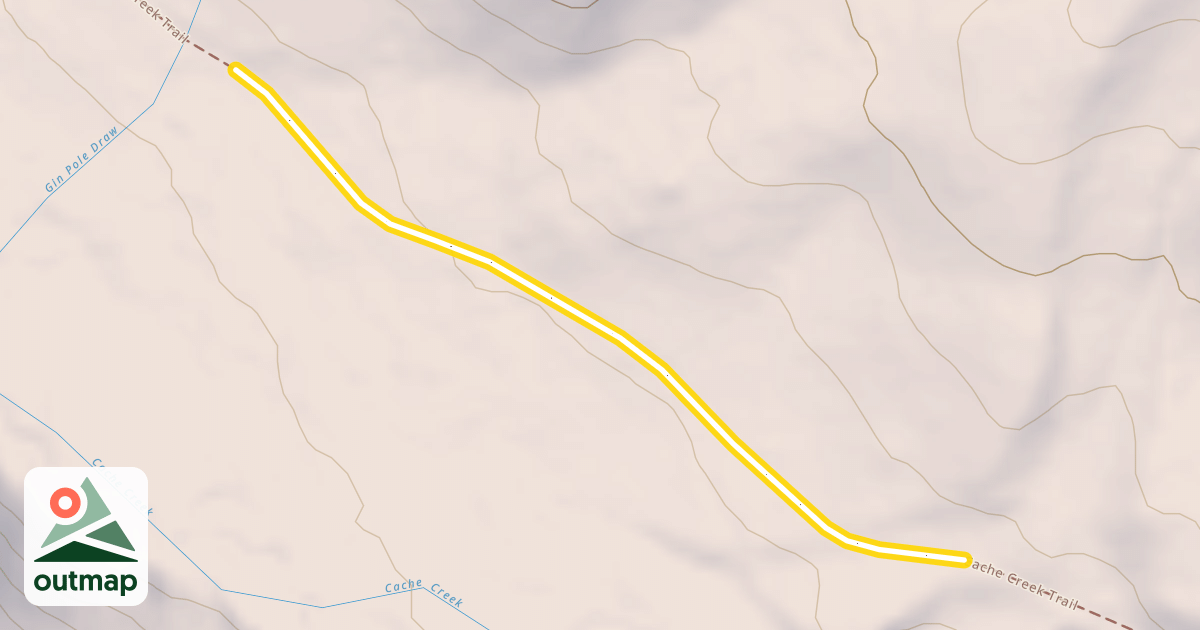 Map of Cache Creek Trail