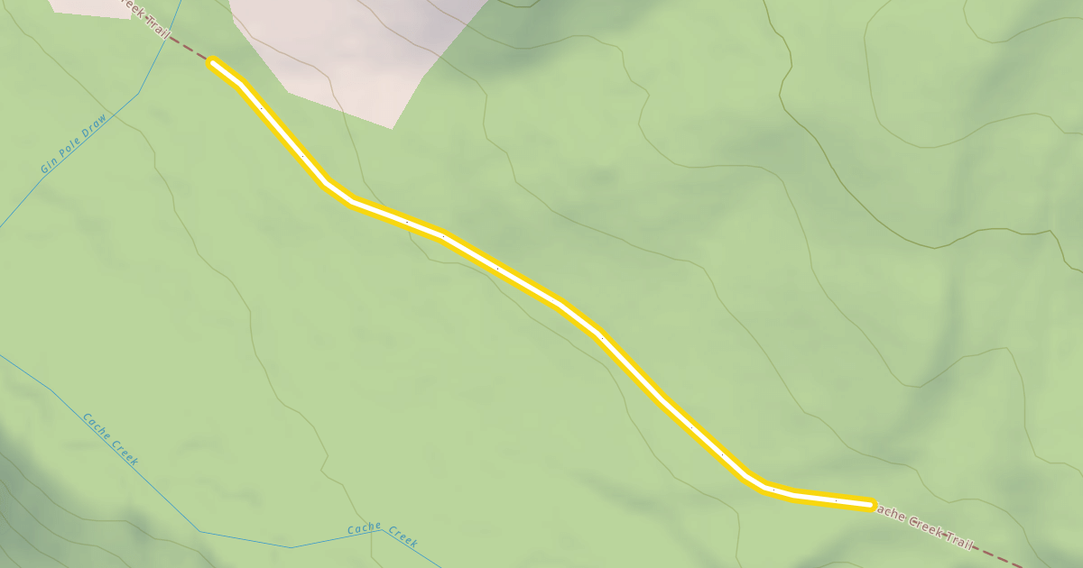 Map preview of Cache Creek Trail