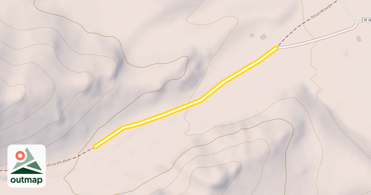 Map of Titus Creek Trail