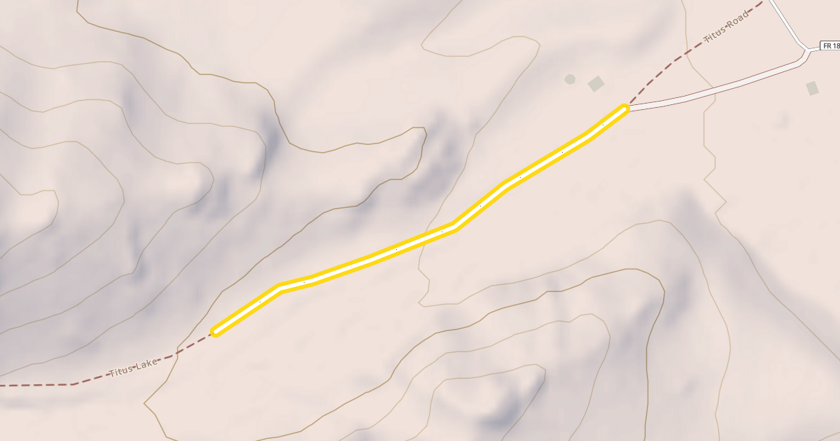 Map preview of Titus Creek Trail