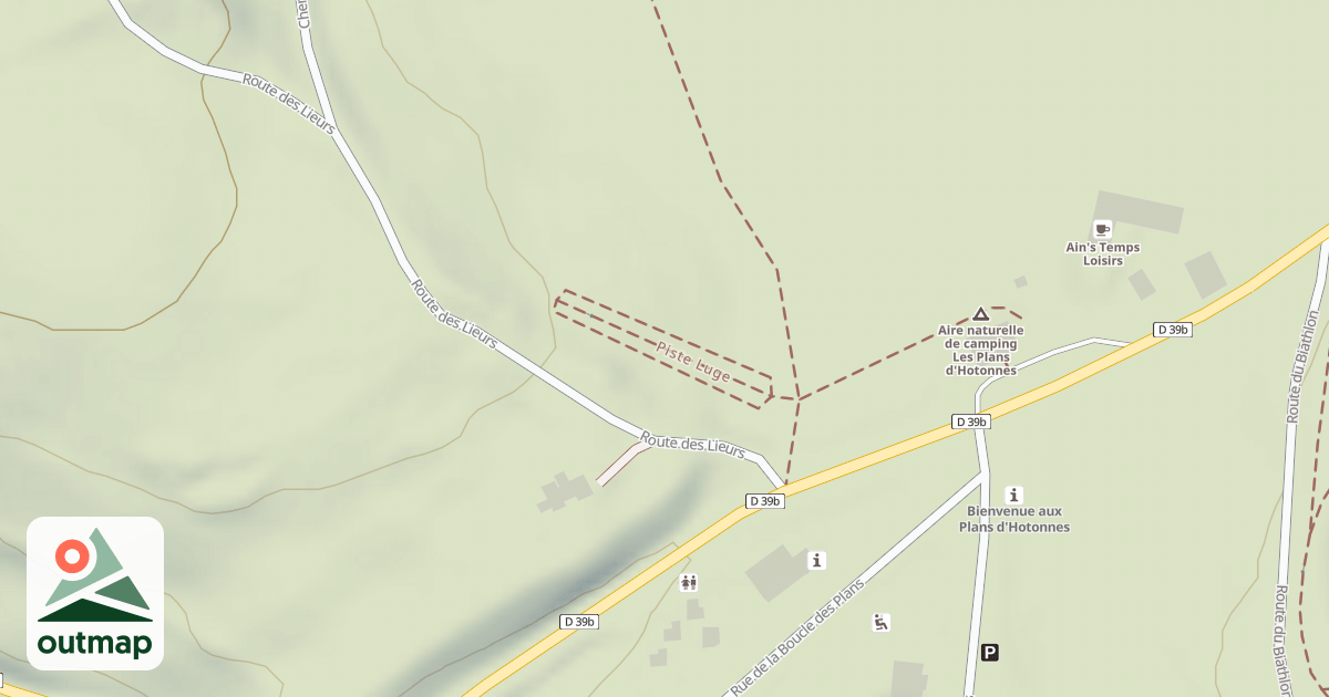 Map of Piste Luge