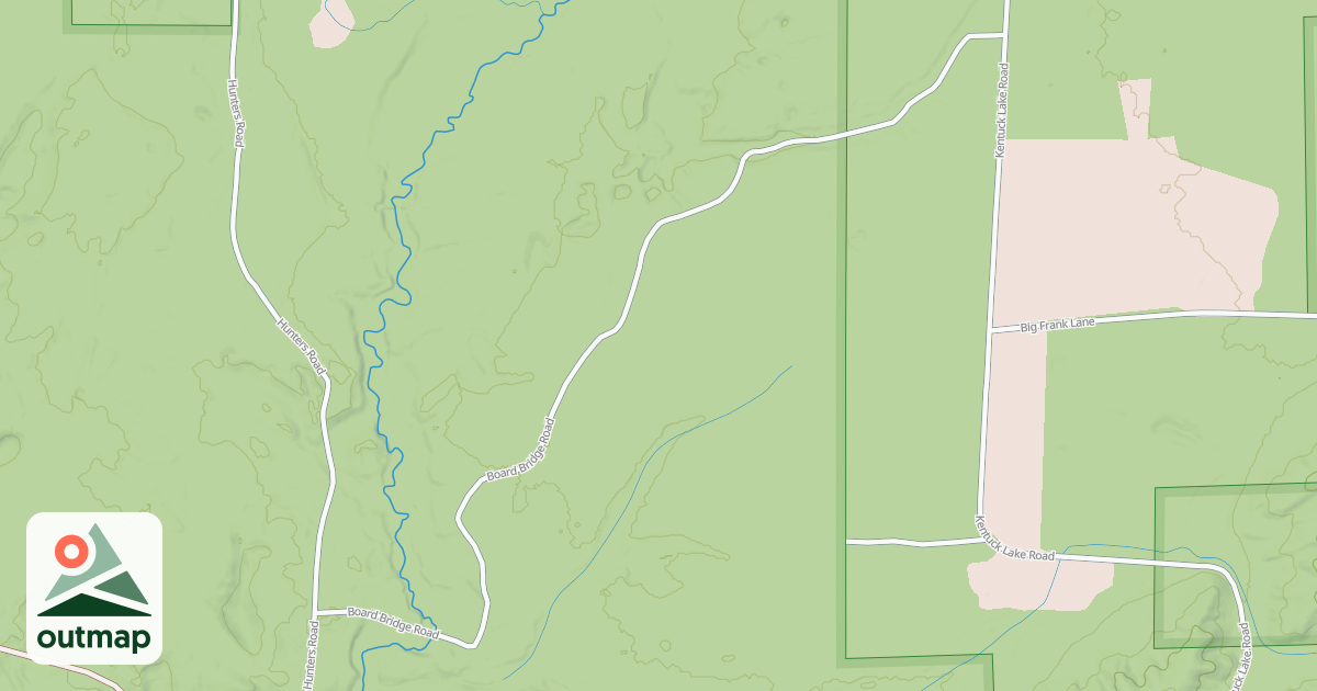 Map of BOARD BRIDGE ROAD