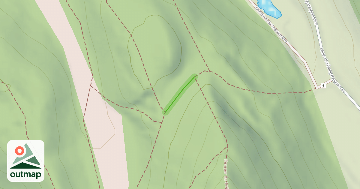 Map of Sentier de Crête de Monure