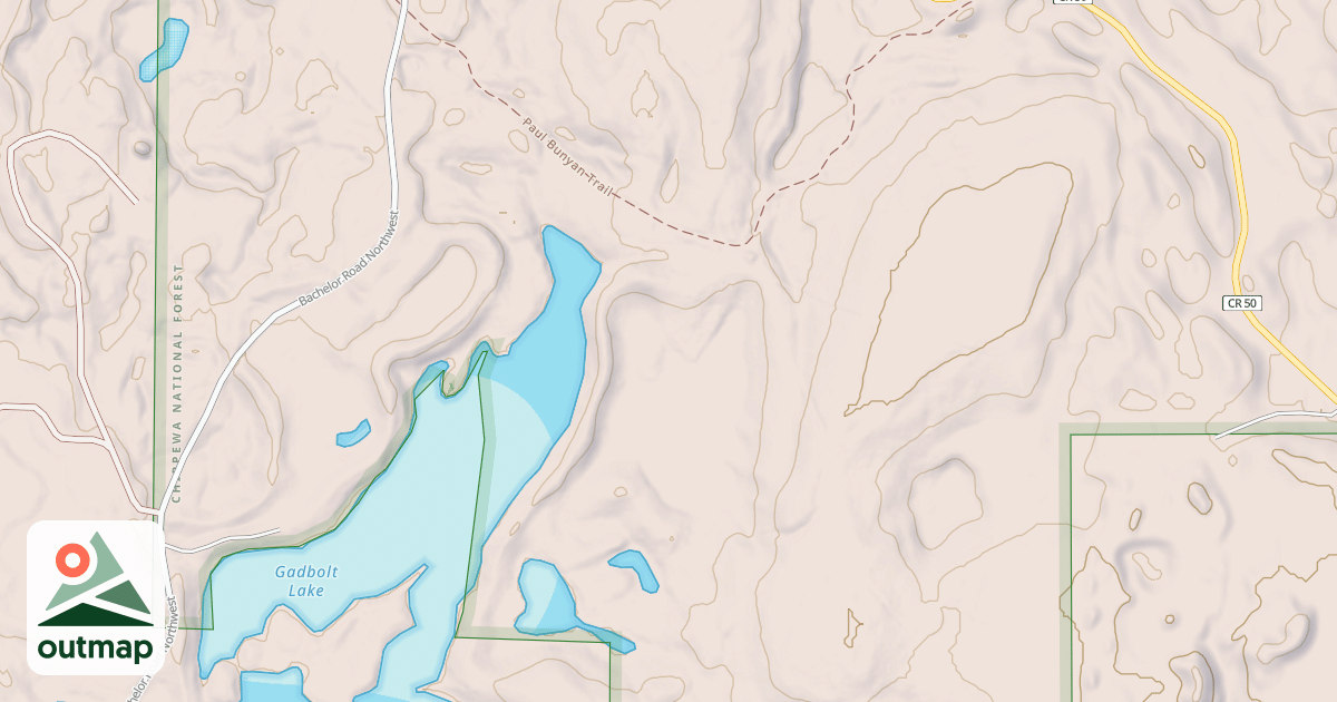 Map of BACHELOR ROAD SPUR 2815