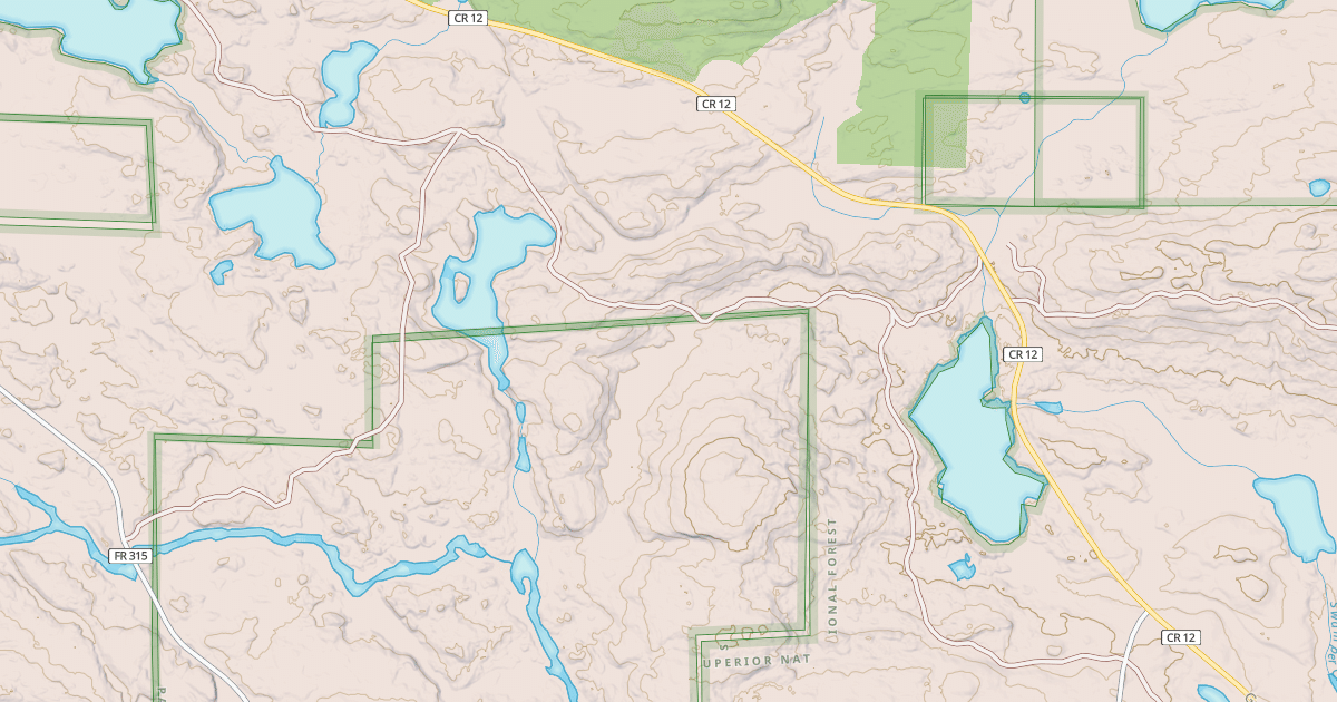 Map preview of GUNFLINT SNOWMOBILE