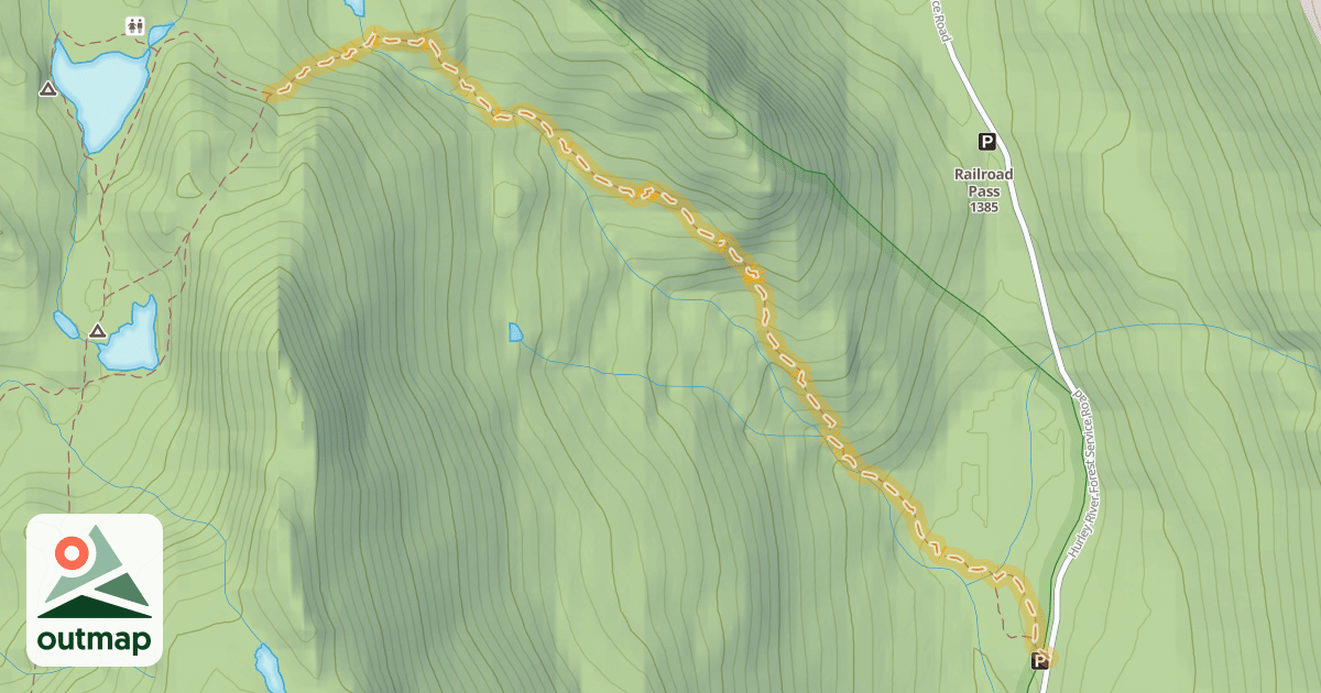 Map of Semaphore Lakes Trail