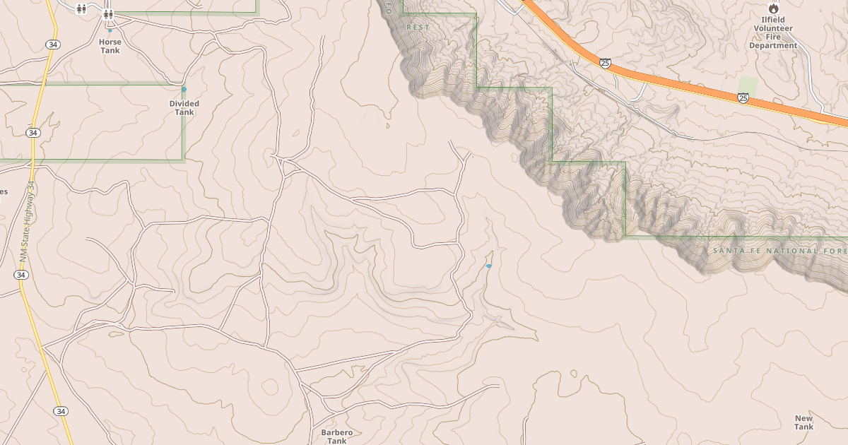 Map preview of USFS National Forest System Roads {EBC939EB-4DED-4622-9F85-86609F55DA38}