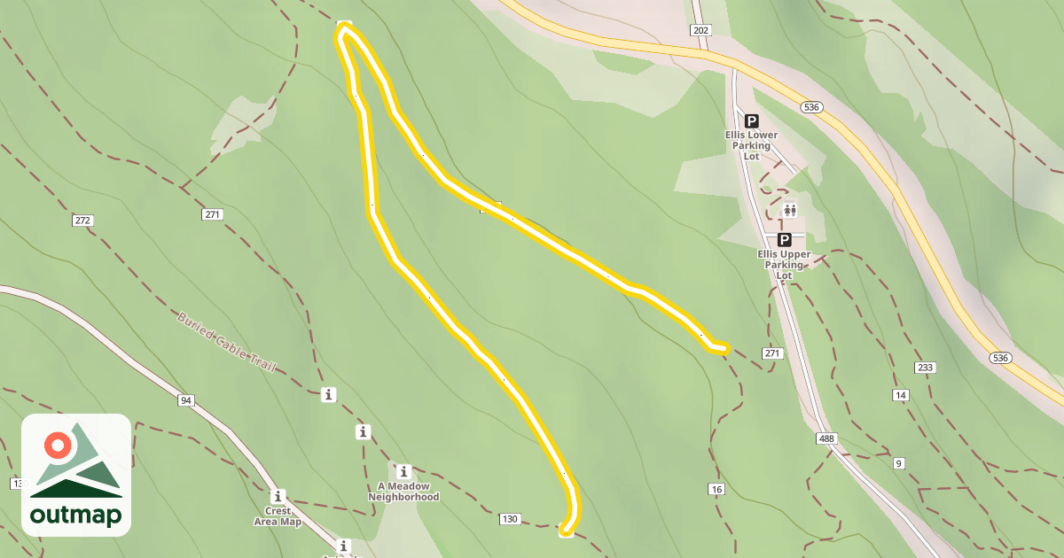 Map of Switchback Trail