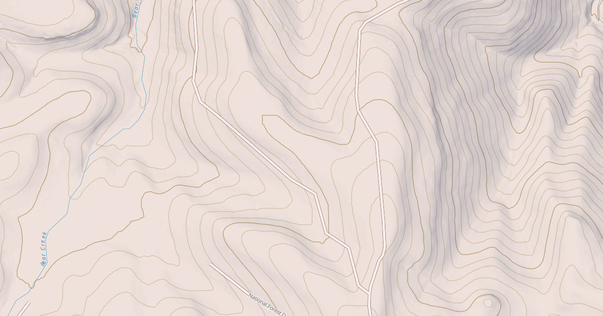 Map preview of USFS Motor Vehicle Use Map Roads {AFBE16A7-319E-4B3D-8542-BF0AF1DD20B3}