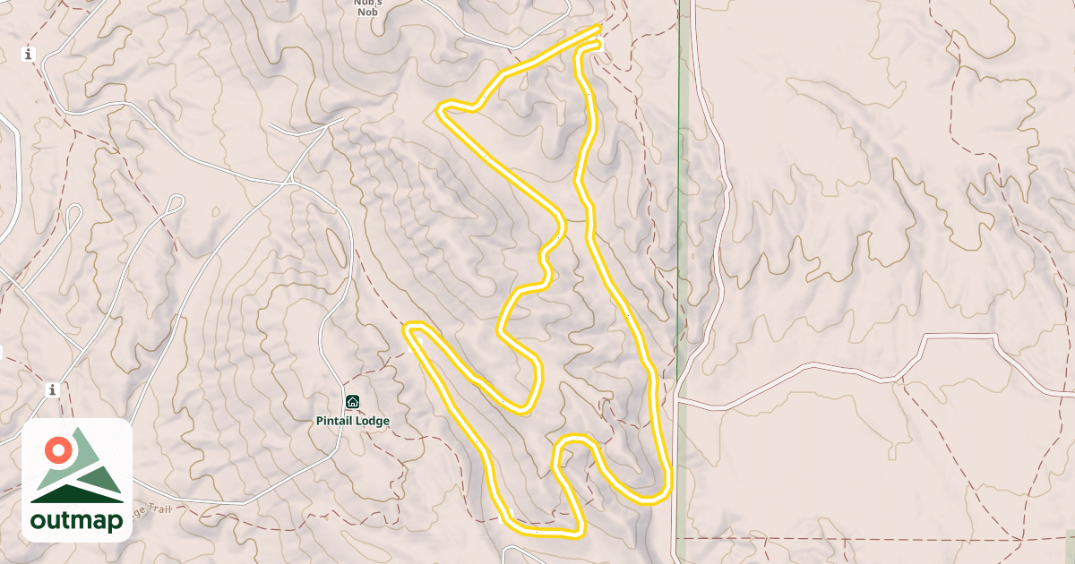 Map of Upper Blue Trail