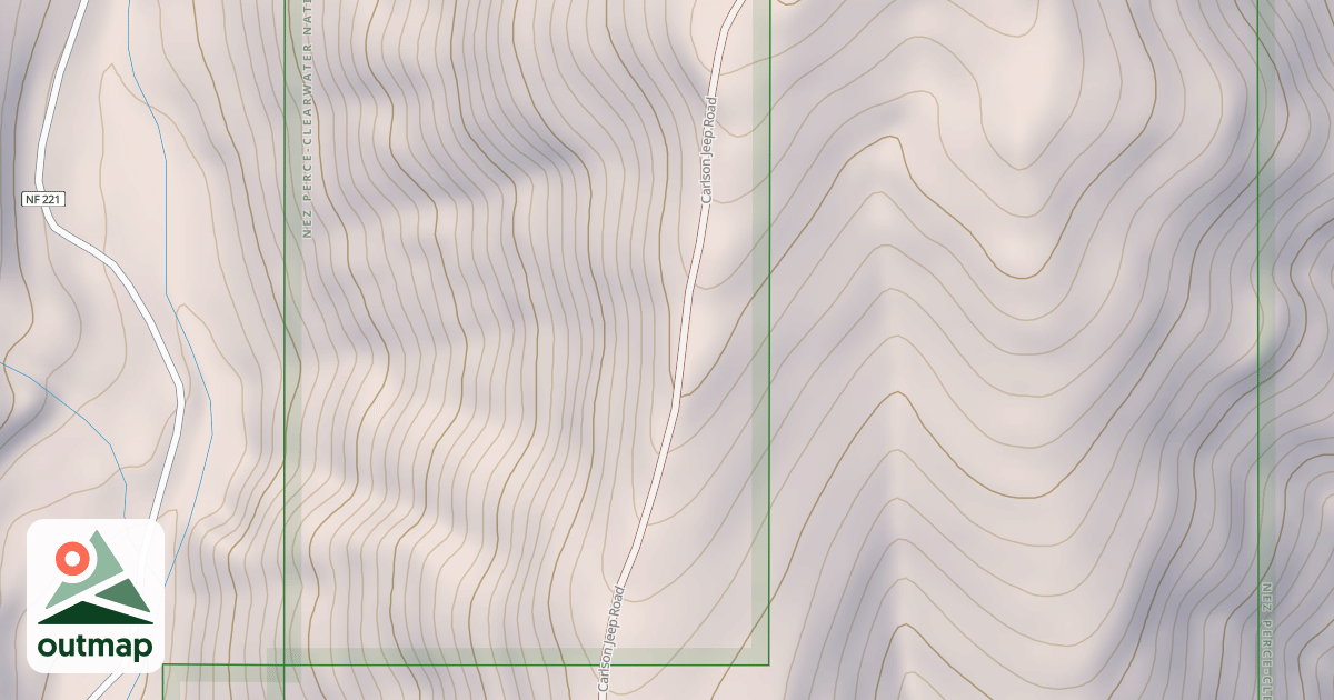 Map of CARLSON JEEP ROAD