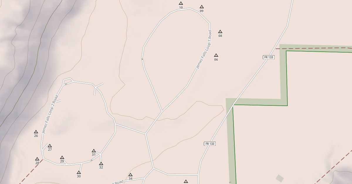 Map preview of JEMEZ FALLS LOOP 1