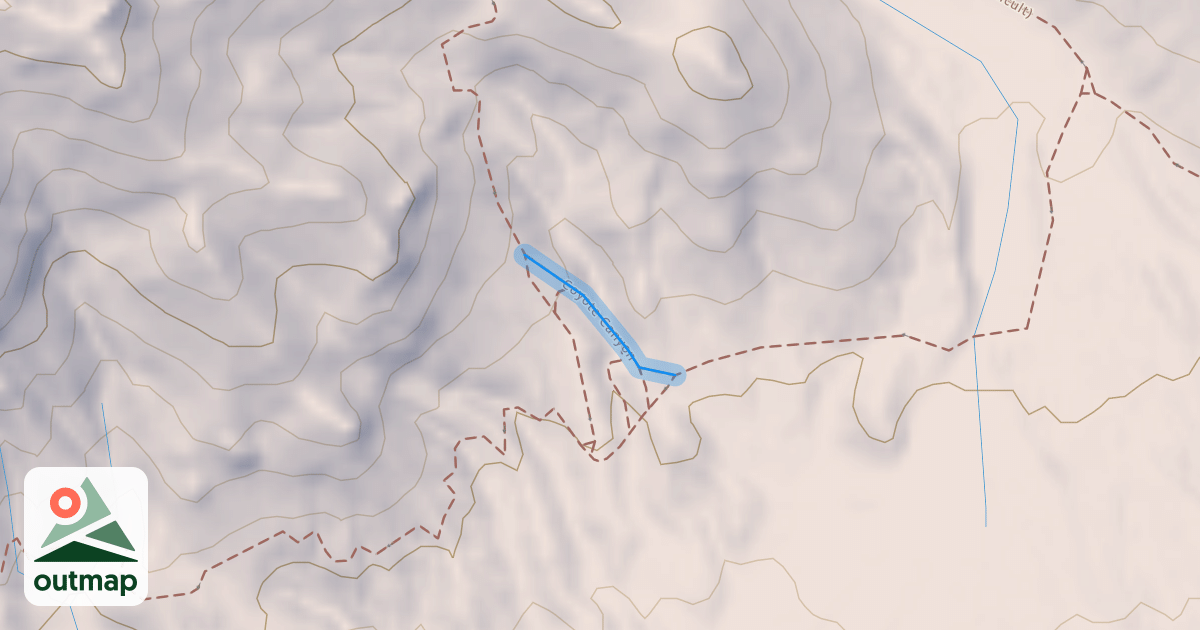 Map of Coyote Canyon
