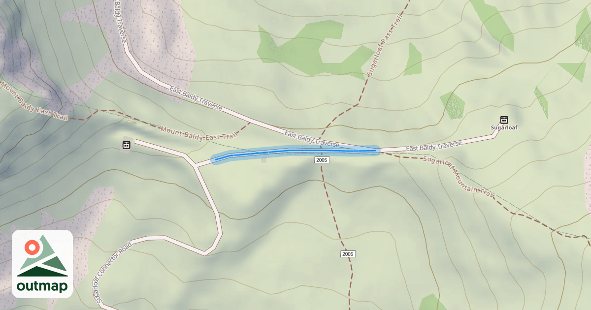 Map of Sugarloaf Connector