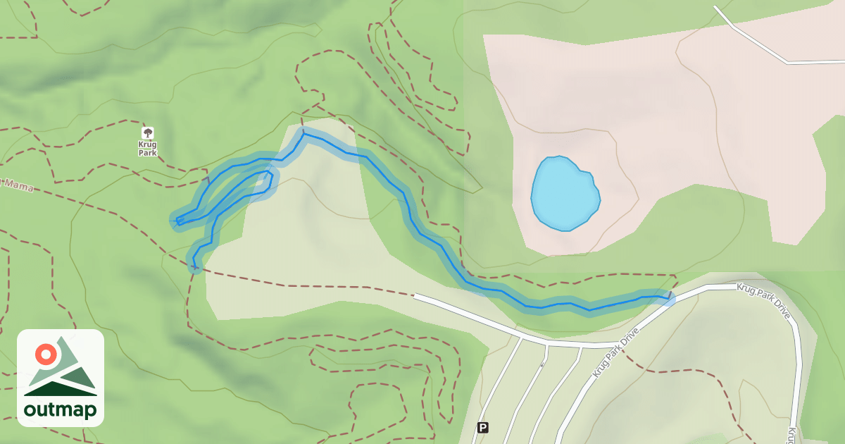 Map of Krug Park Trail