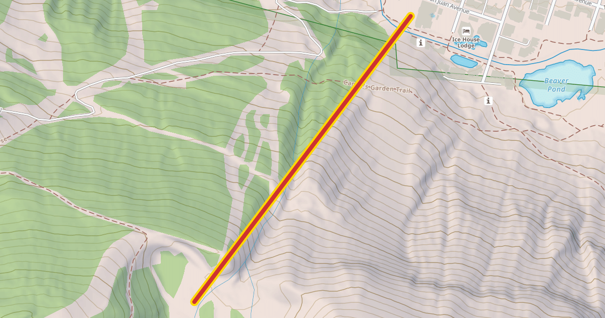 Map preview of Oak Street Lift