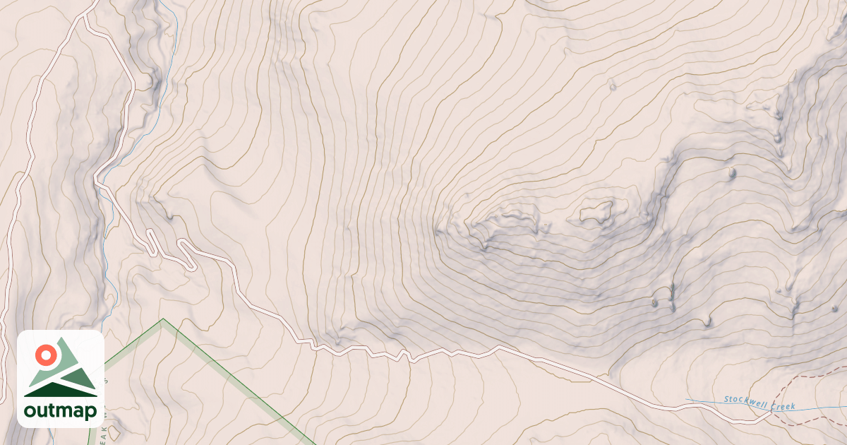 Map of LITTLE GOOSE PEAK