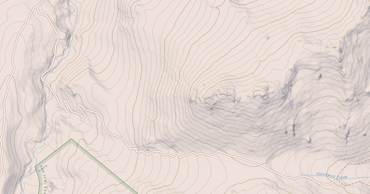 Map preview of LITTLE GOOSE PEAK