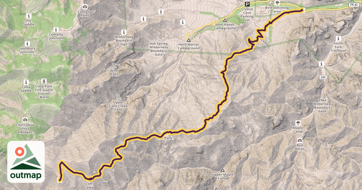 Map of Snowshed Trail #246