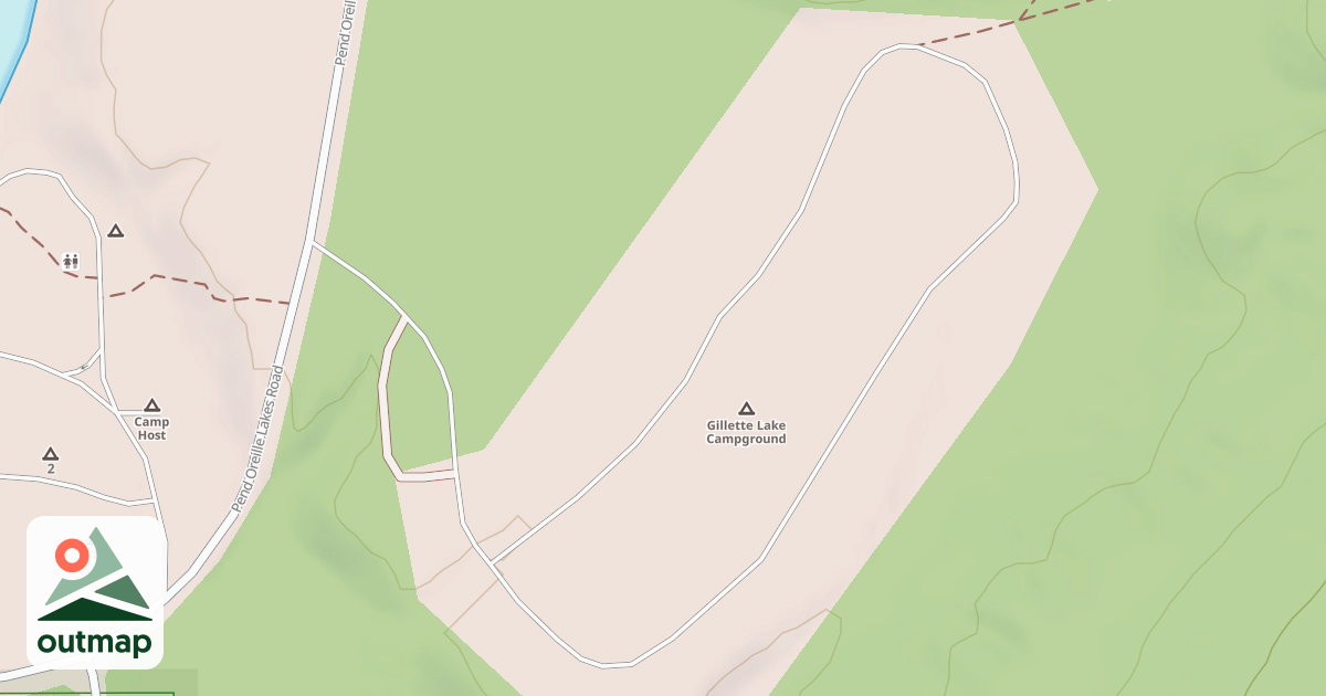Map of LK GILLETTE CAMPGROUND