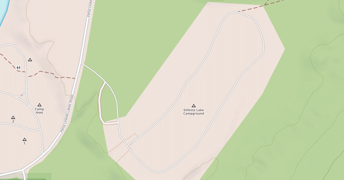 Map preview of LK GILLETTE CAMPGROUND