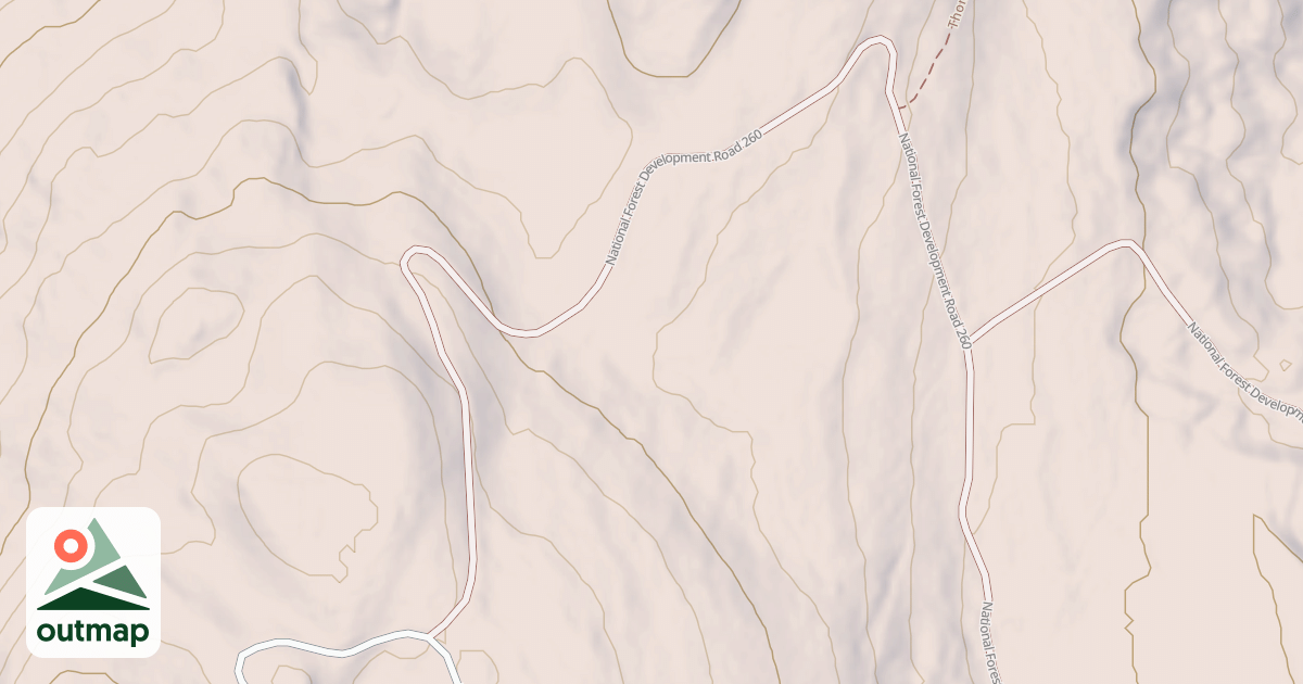 Map of USFS Motor Vehicle Use Map Roads {7B3351F6-3C52-4256-B4C9-12E1384C602B}