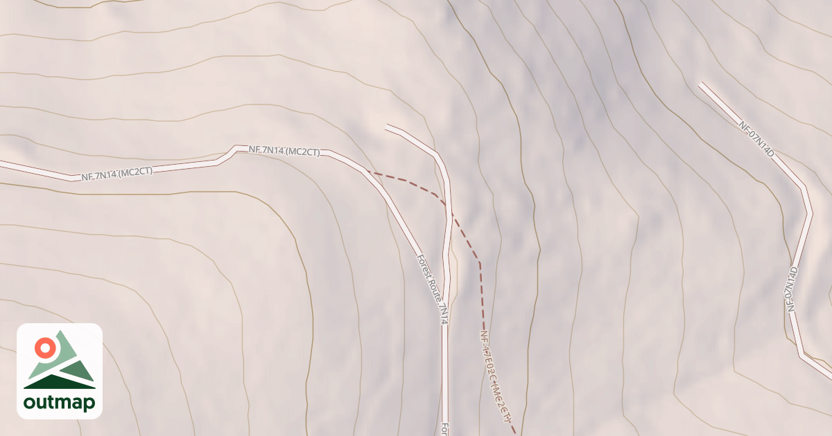 Map of USFS Motor Vehicle Use Map Roads {E22A8022-143F-4B59-9EB9-A800E46A4082}