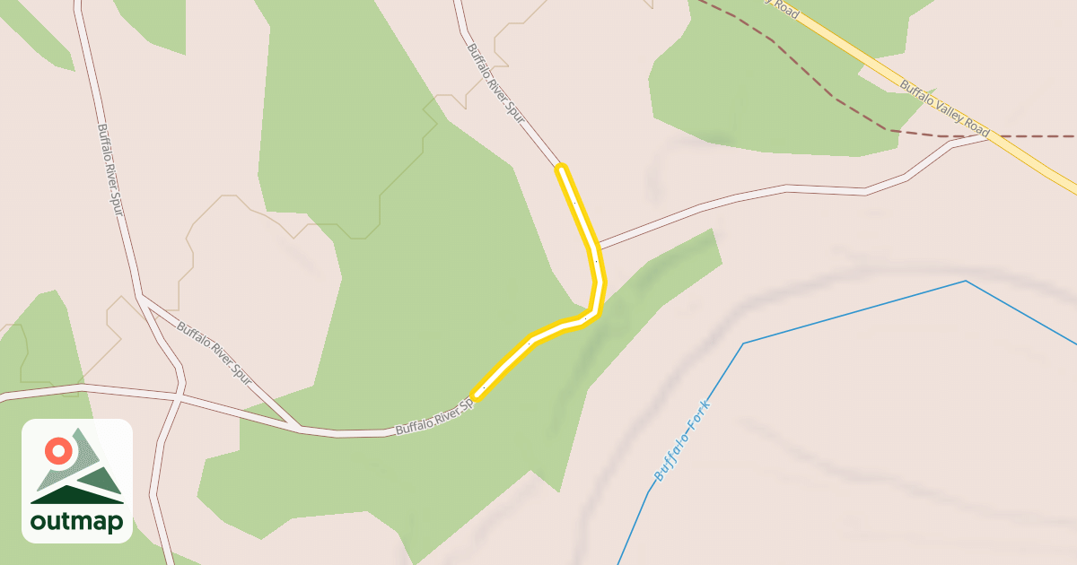 Map of Buffalo River Spur
