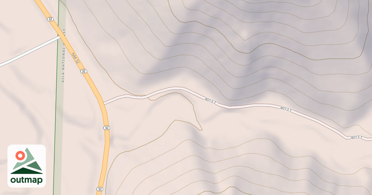 Map of 4013 T