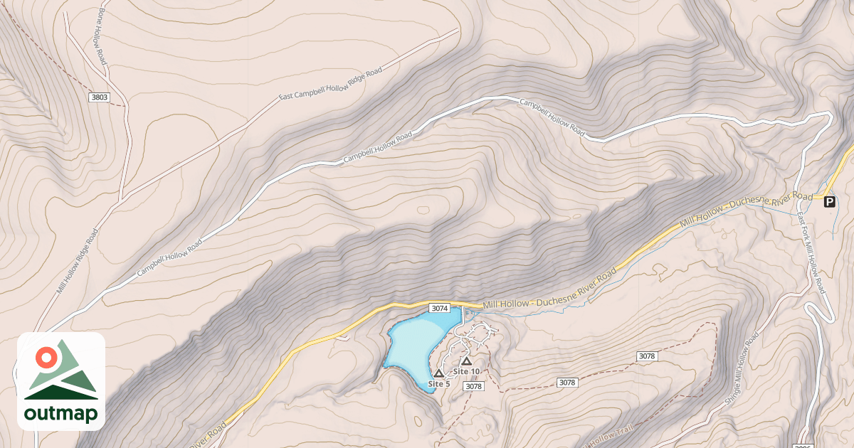 Map of CAMPBELL HOLLOW