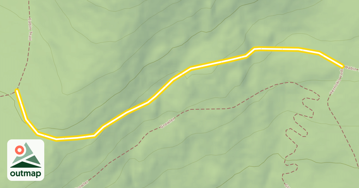 Map of Cabin Trail