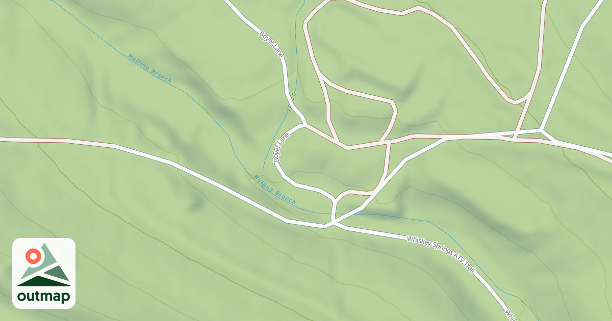 Map of Whiskey Springs Trails