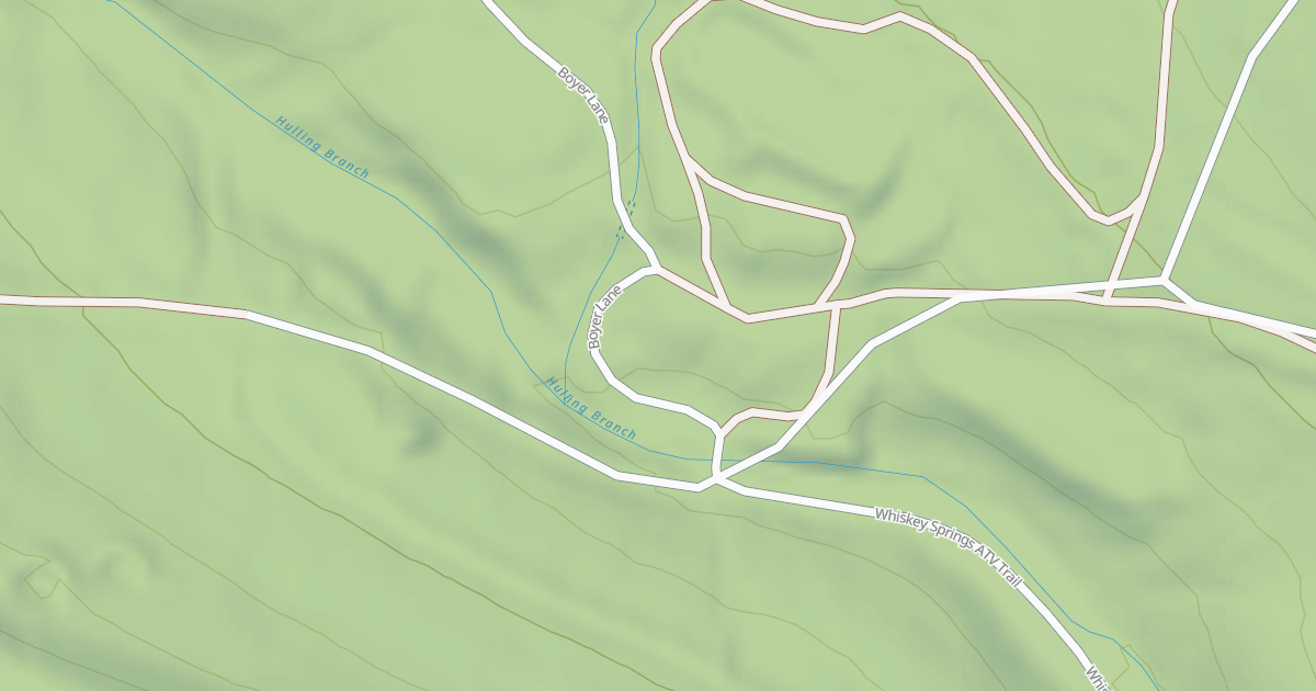 Map preview of Whiskey Springs Trails