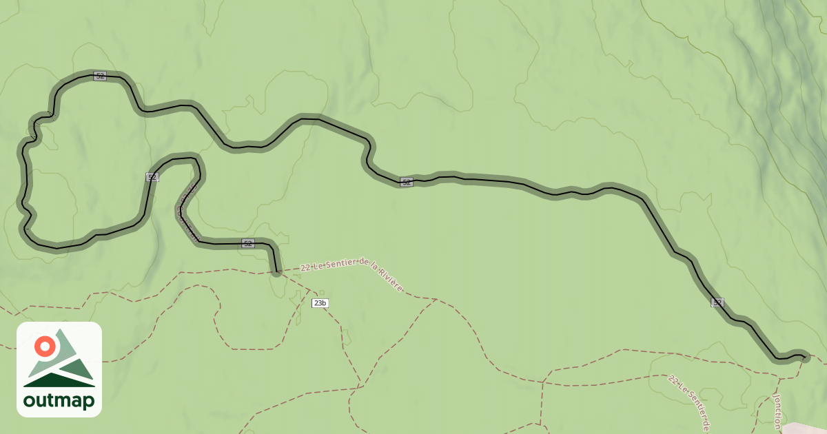 Map of 52 La Cool Trail