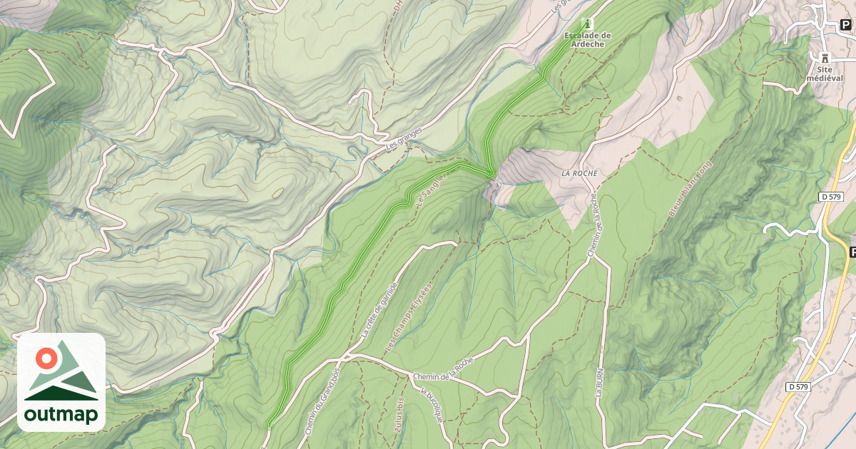 Map of Travers de font garnide