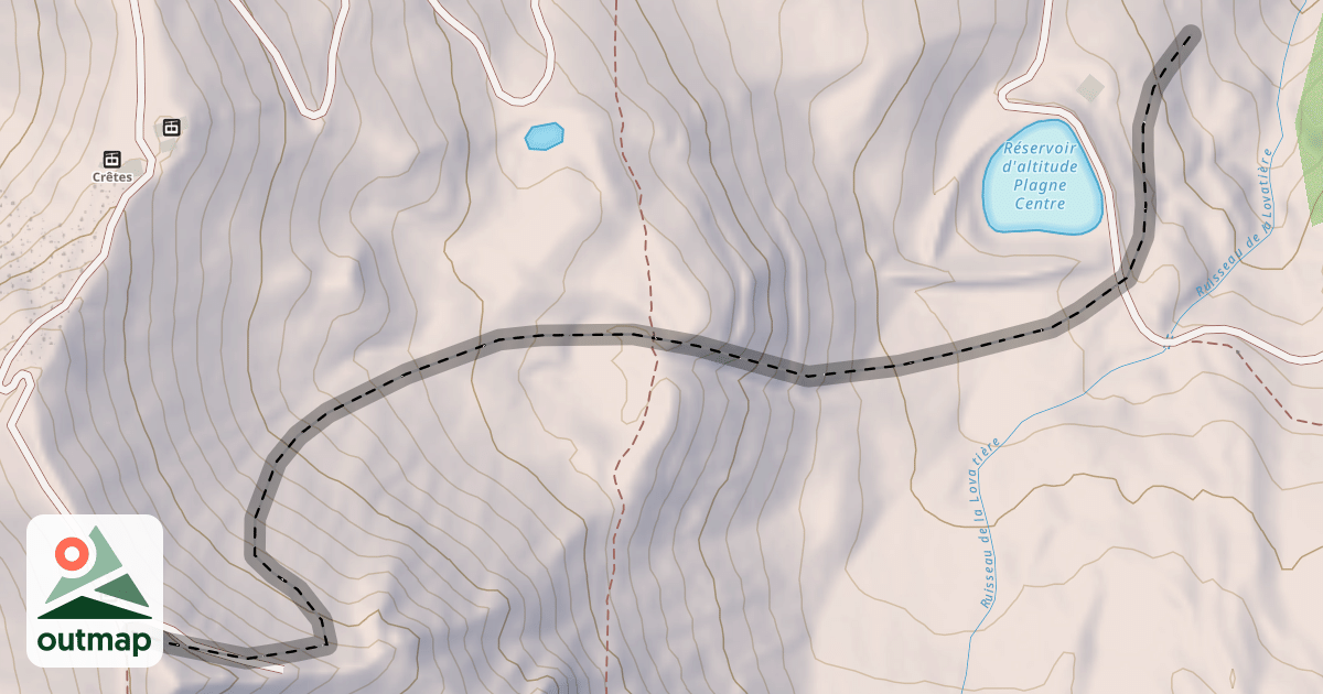 Map of Grande Pente