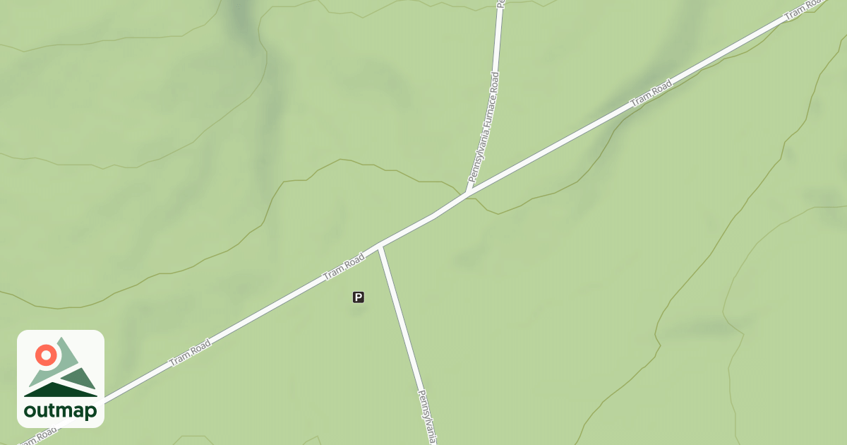 Map of Rothrock State Forest Seven Mountains Snowmobile Trails