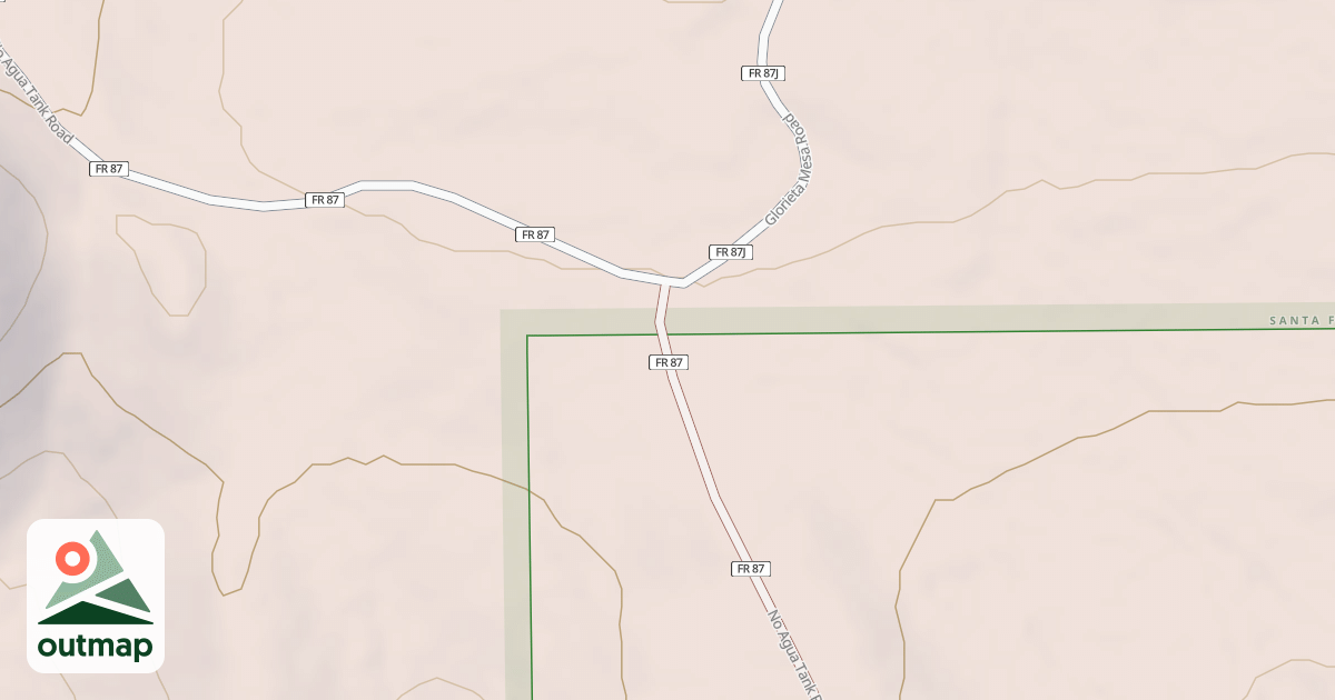 Map of NO AGUA TANK