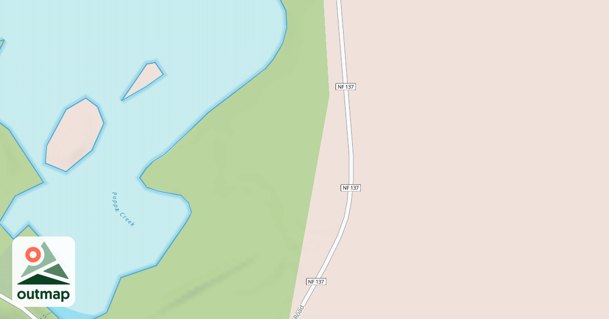 Map of POPPLE CREEK CAMP SPUR