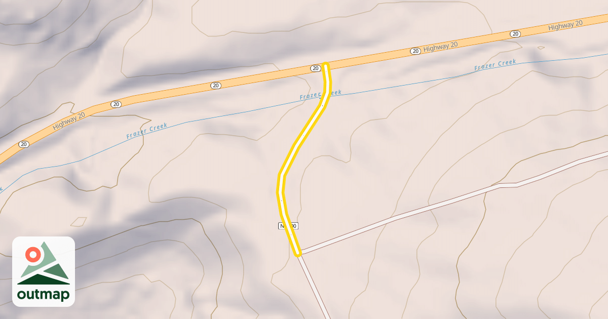 Map of Forest Road 600