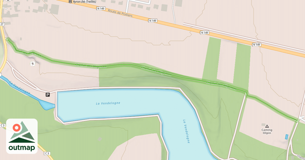 Map of Chemin des diligences