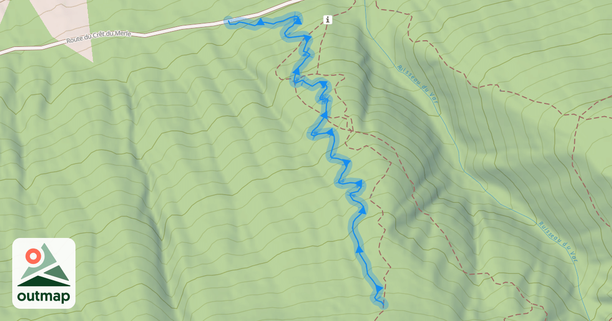 Map of VTT Enduro La Trace N°37